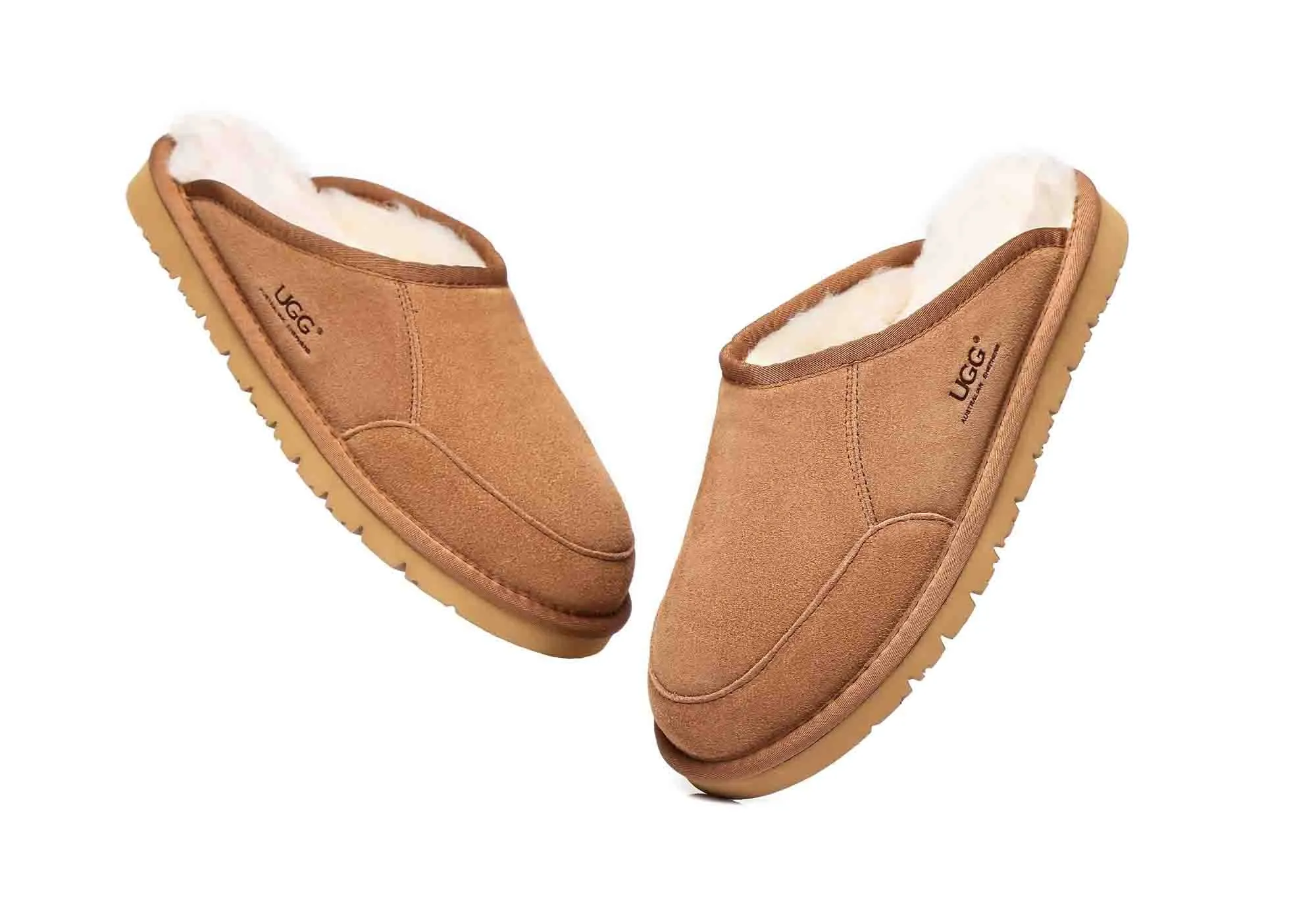 UGG Chaussons confortables unisexes Australian Shepherd Bred Scuff de la marque UGG