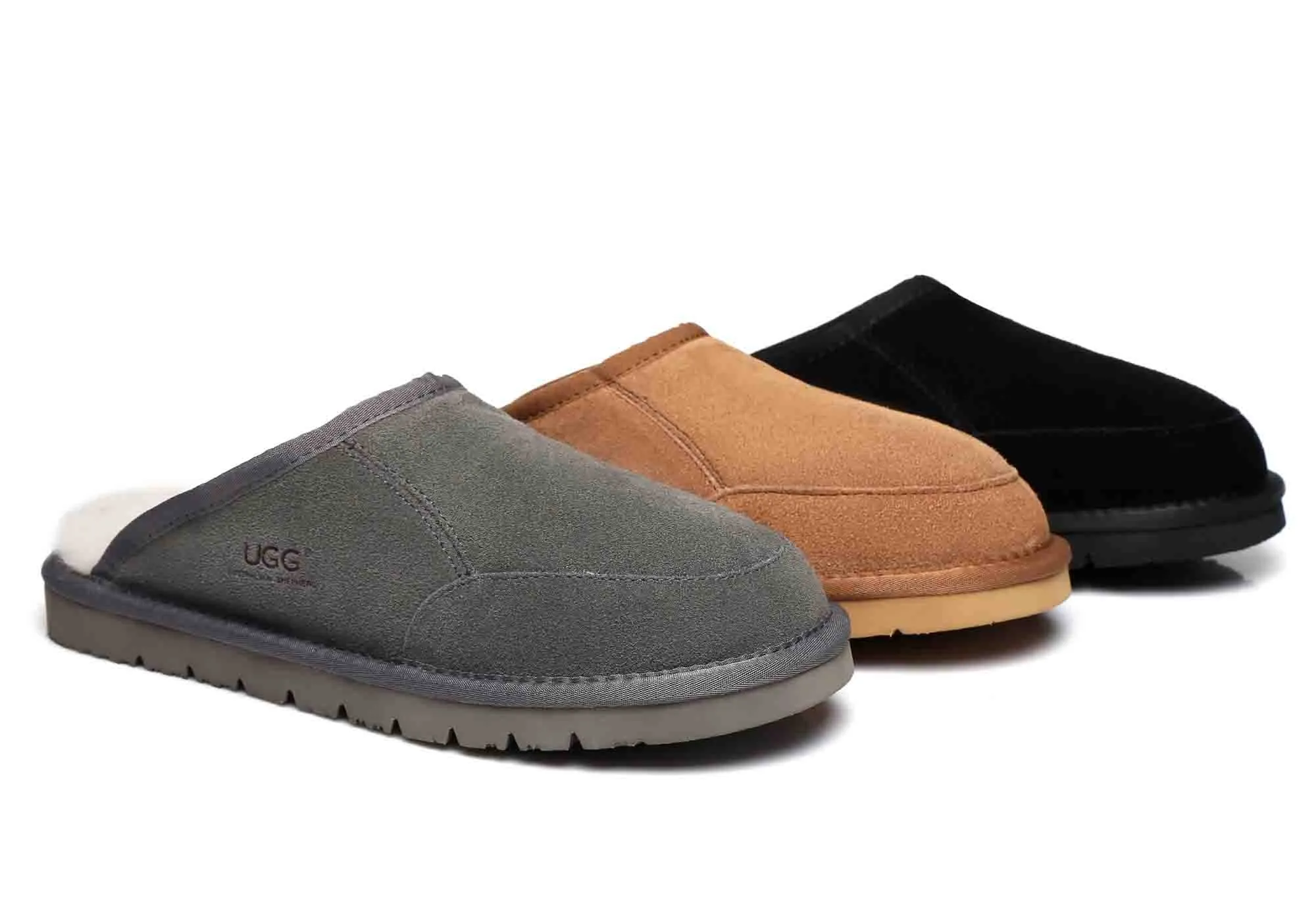 UGG Chaussons confortables unisexes Australian Shepherd Bred Scuff de la marque UGG