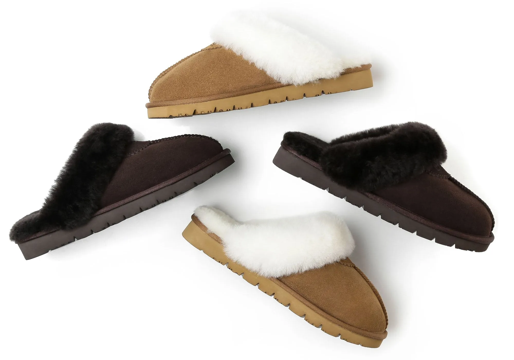 UGG Australian Shepherd Chaussons unisexes confortables Hedy à dos ouvert
