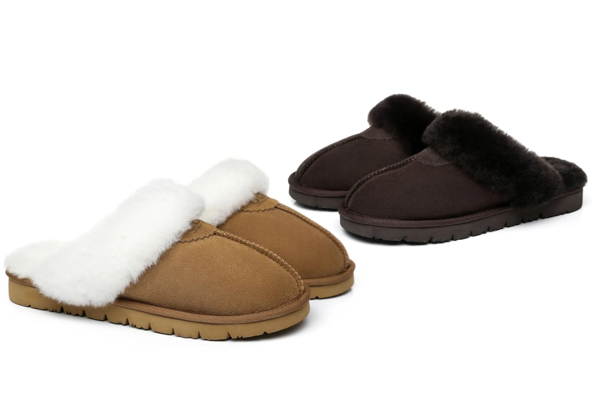 UGG Australian Shepherd Chaussons unisexes confortables Hedy à dos ouvert
