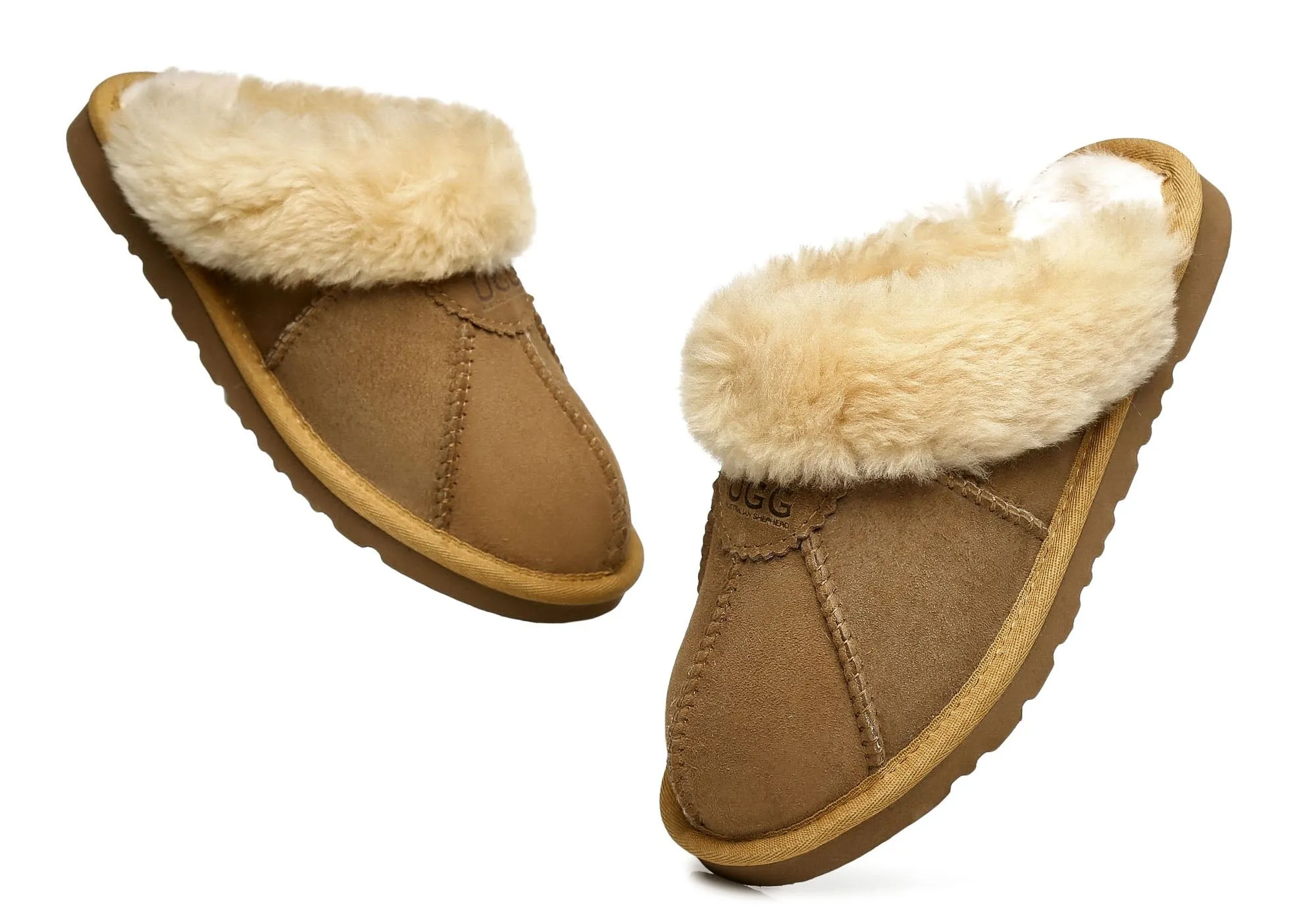 UGG Australian Shepherd Chaussons unisexes confortables Robert à dos ouvert