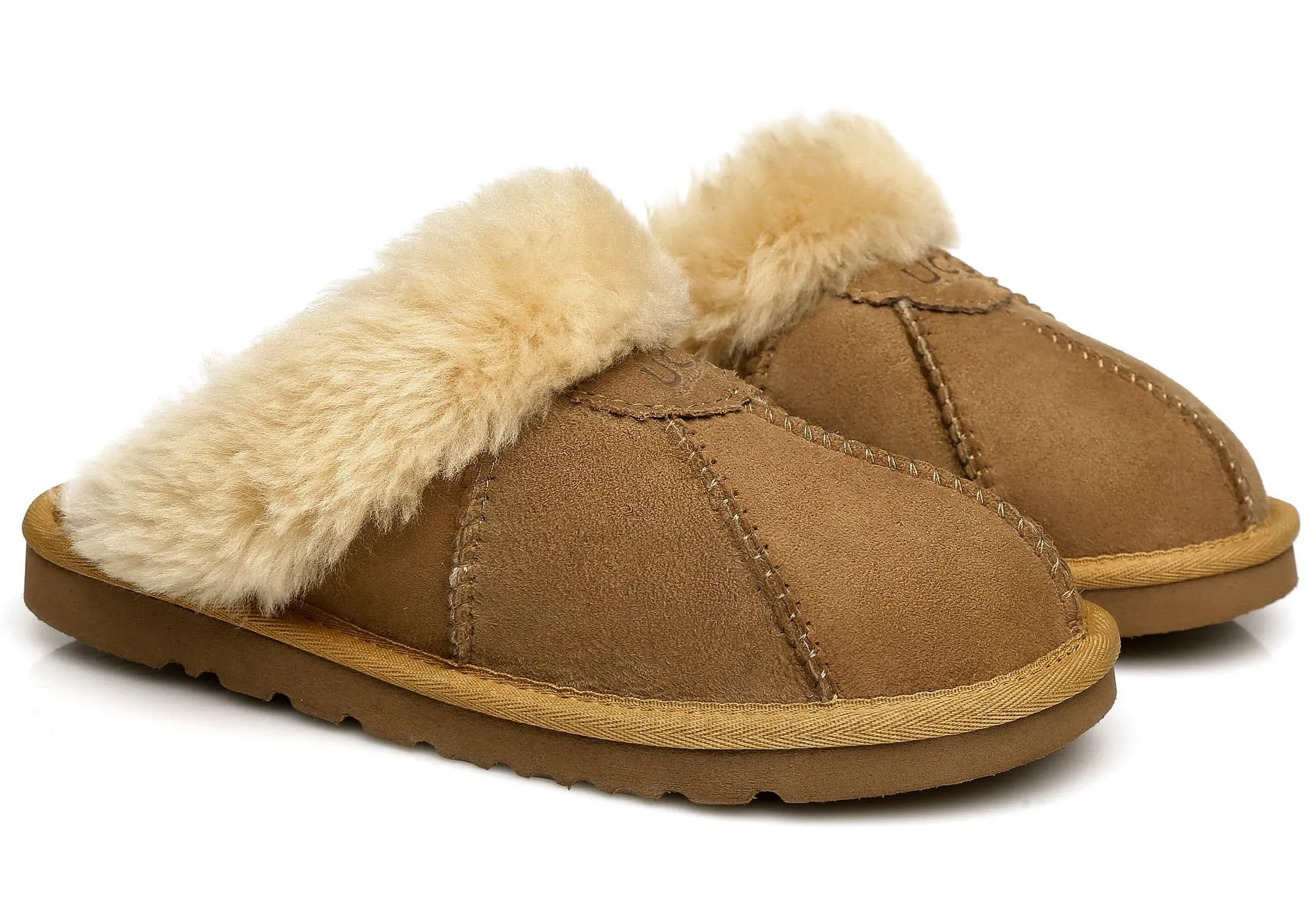 UGG Australian Shepherd Chaussons unisexes confortables Robert à dos ouvert