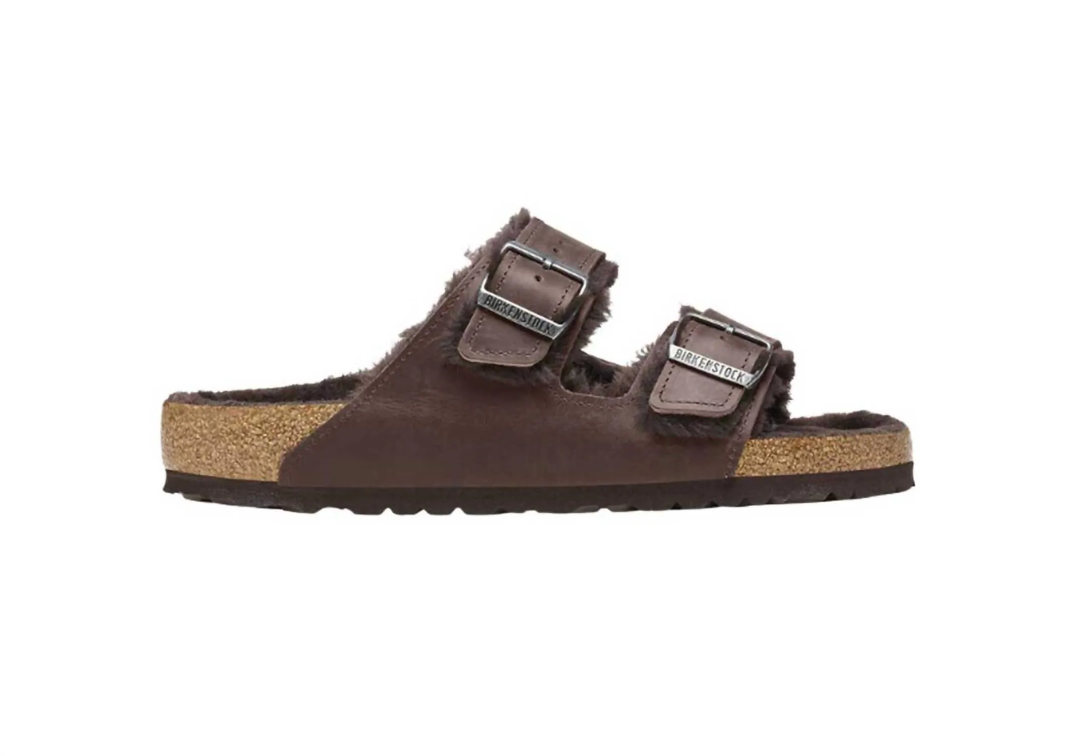Sandale unisexe Arizona en peau de mouton couleur Havane