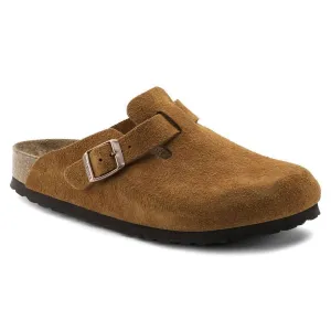 Unisex Boston Soft Footbed Suede Leather Clog - Medium/narrow In Mink