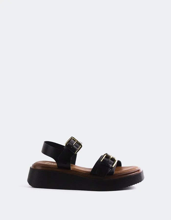 Varvara en cuir noir
