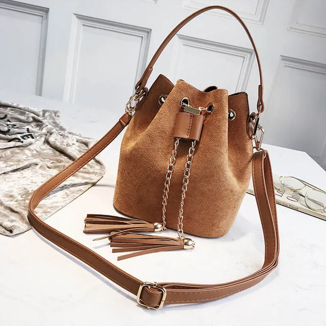 Sacs Bandoulière Mini VIP Mignons en Suédé, Sac Bucket Organisateur Petit avec Franges en Cuir PU, Sacs à Bandoulière pour Femmes, Bolsos Fashion Nova