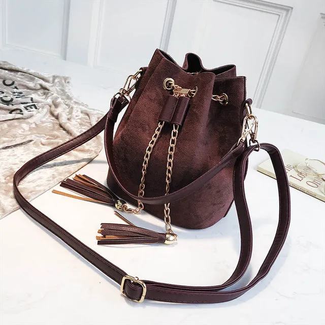 Sacs Bandoulière Mini VIP Mignons en Suédé, Sac Bucket Organisateur Petit avec Franges en Cuir PU, Sacs à Bandoulière pour Femmes, Bolsos Fashion Nova