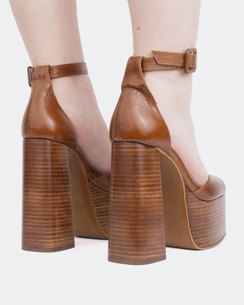 Cuir brun Walton
