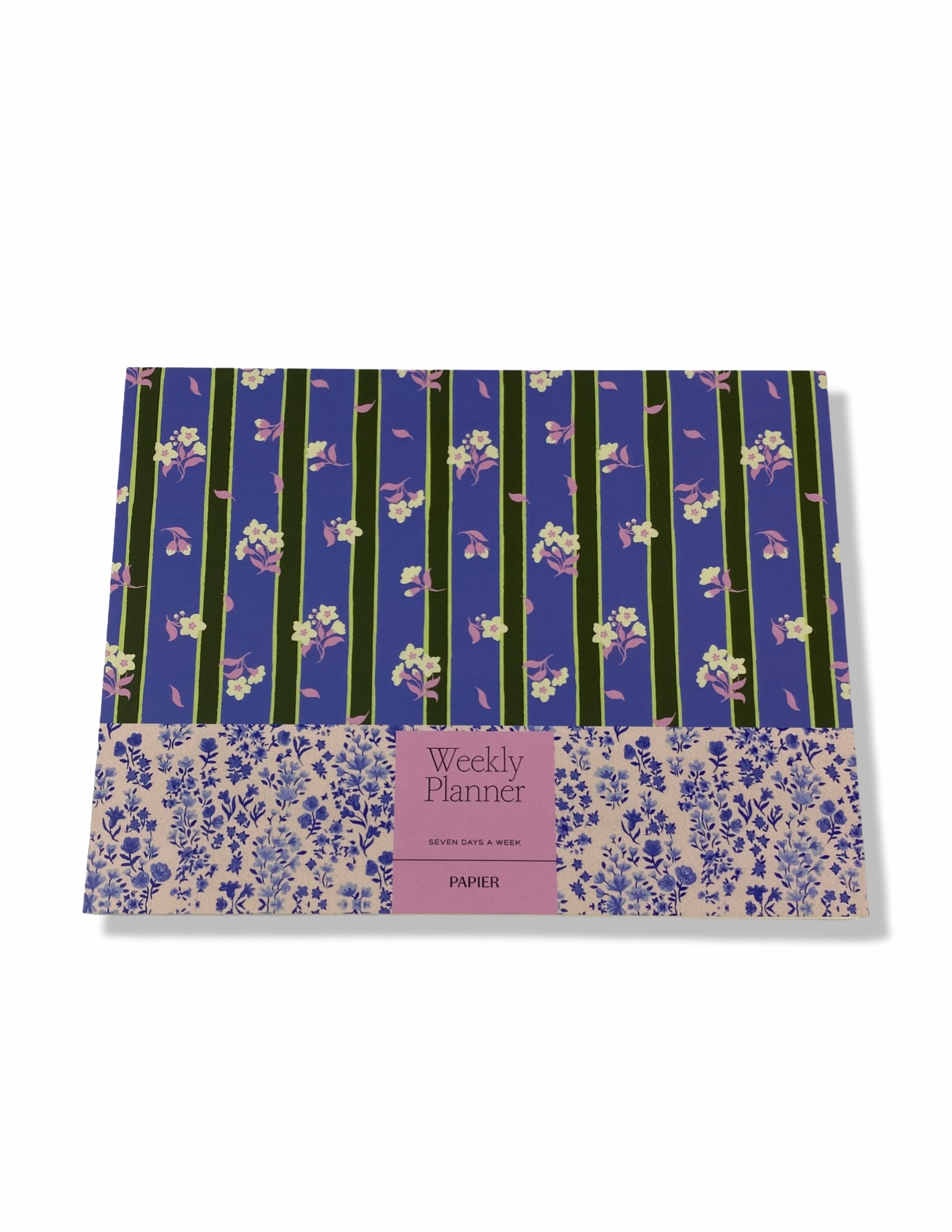 Weekly Desk Planner - Floral Striples