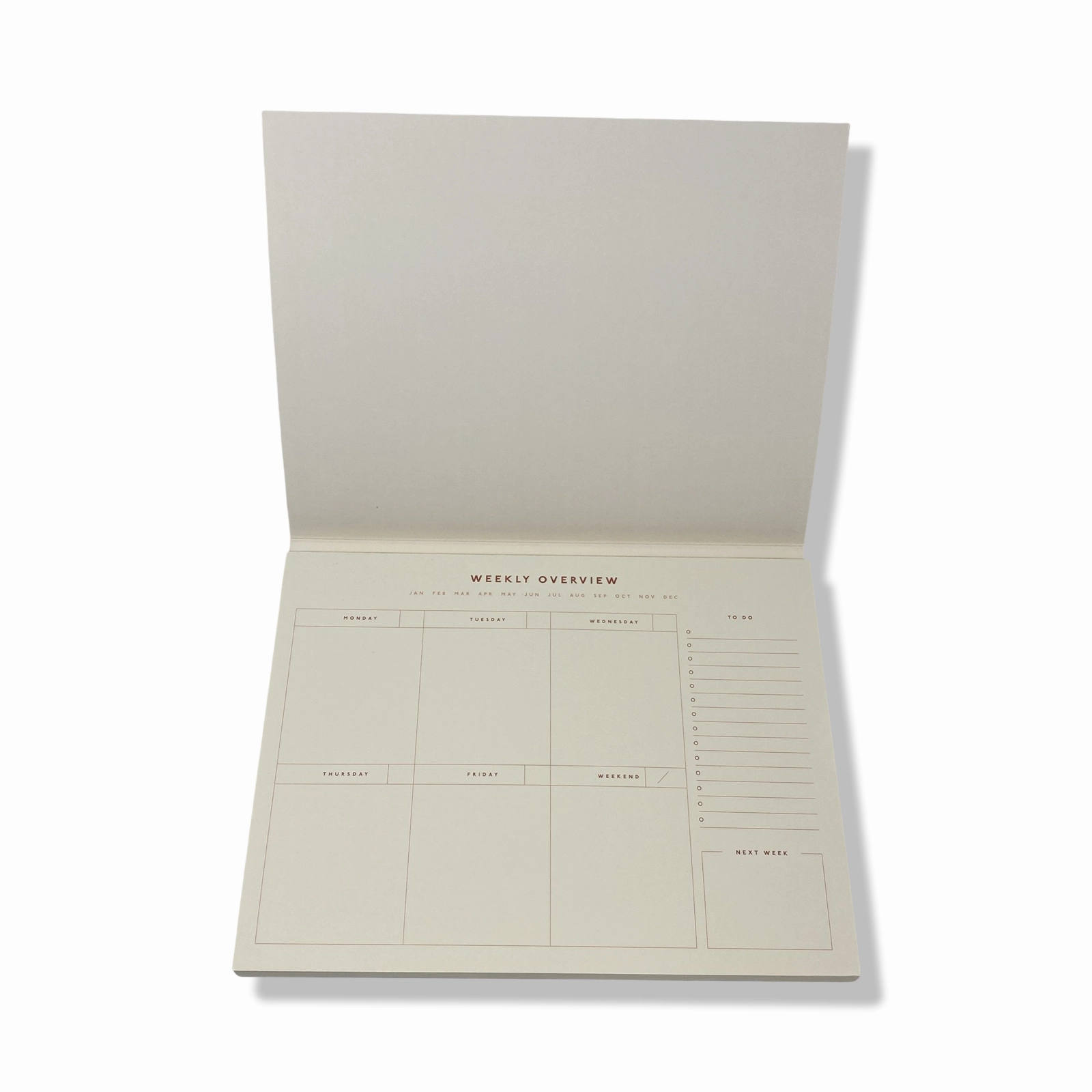 Weekly Desk Planner - Floral Striples