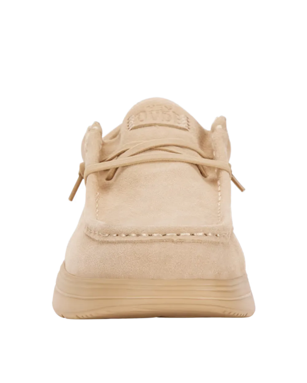 Chaussures en daim confortables Wendy en couleur taupe