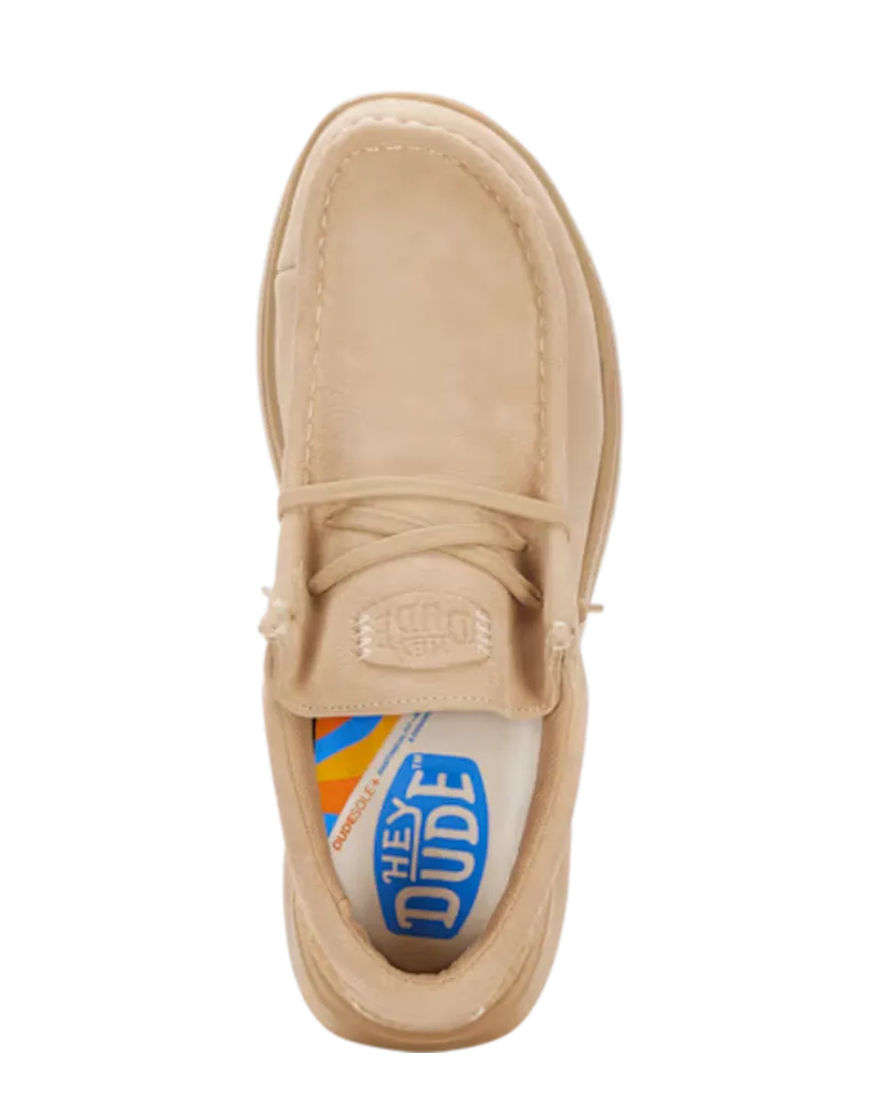 Chaussures en daim confortables Wendy en couleur taupe
