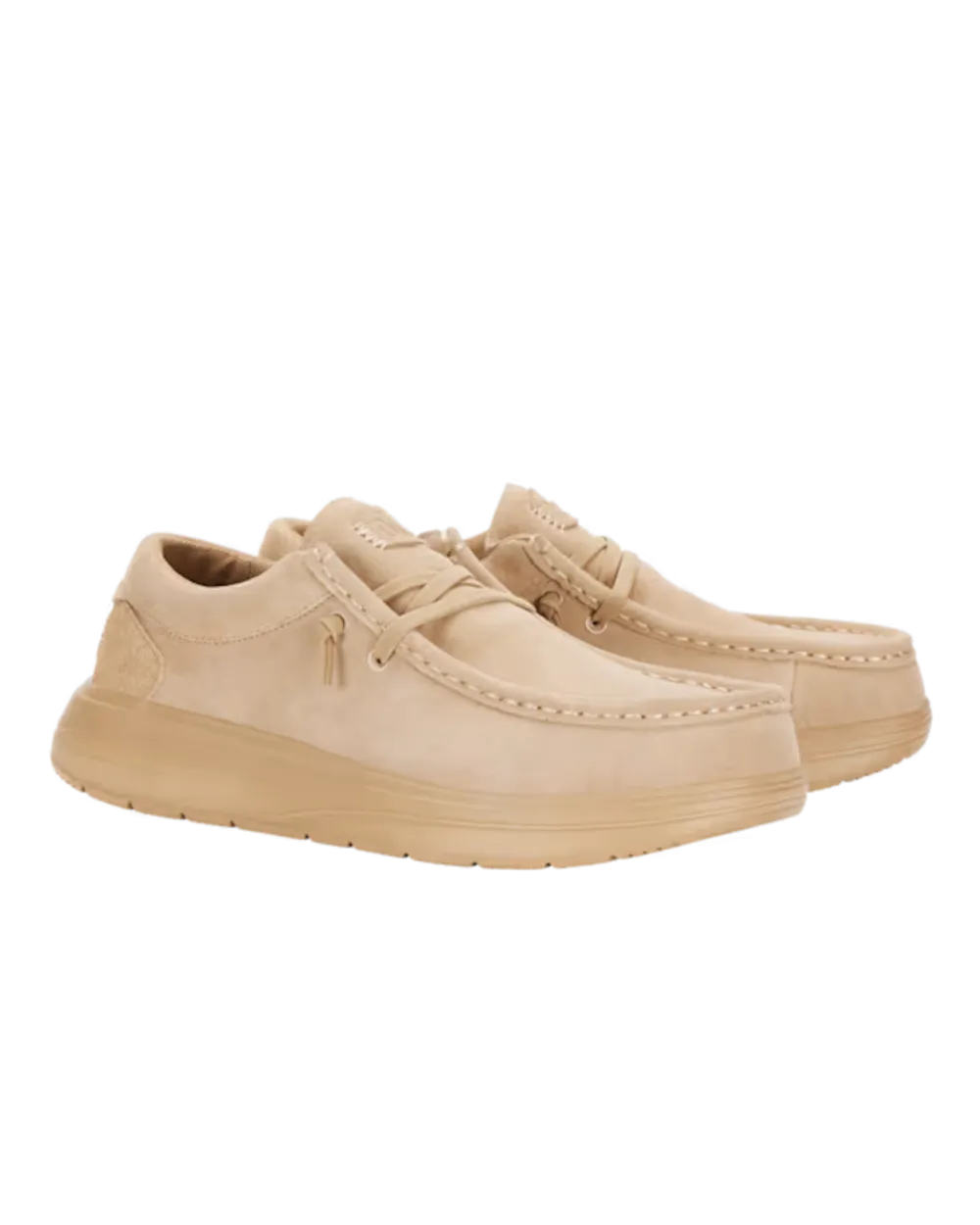 Chaussures en daim confortables Wendy en couleur taupe
