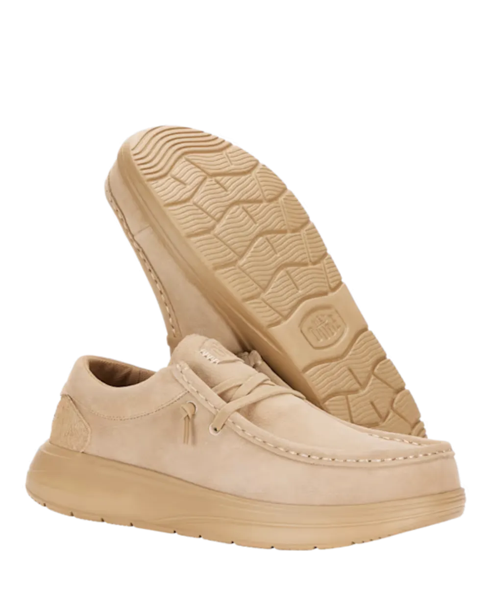 Chaussures en daim confortables Wendy en couleur taupe