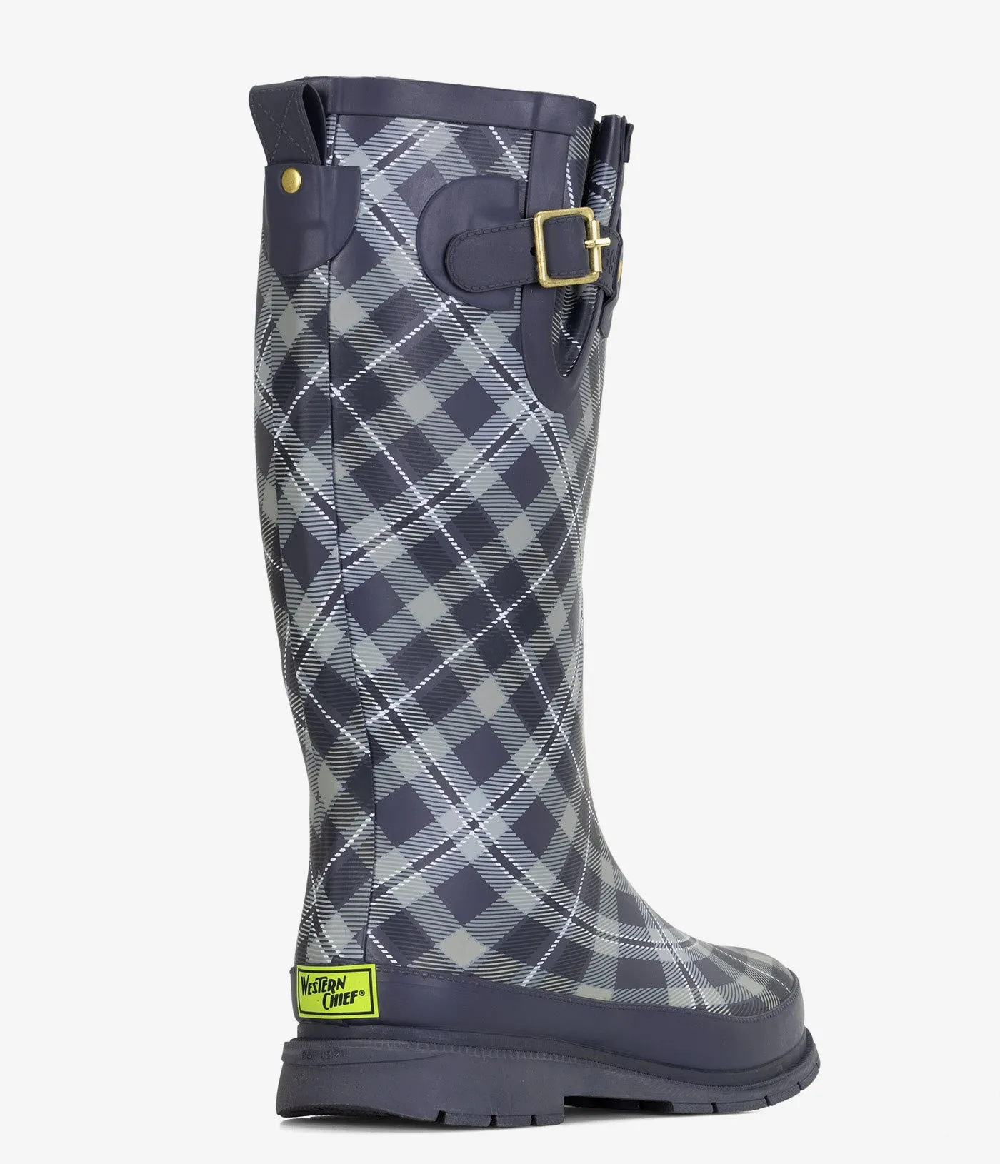 Bottes de pluie hautes à carreaux Western Chief pour femmes