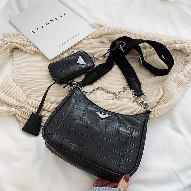 Sac Bandoulière Femme Luxe Décontracté, Sacs à Main Femme Designer Avec Mini Poche, Marque de Luxe, Sac Messager Épaule Femme, Fashion Nova Bags