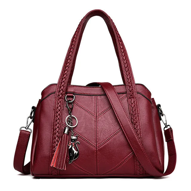 Sac à main femme en cuir véritable, sacs fourre-tout à franges, sacs à épaule de luxe pour femmes, sacs en cuir pour dames, sacs à la mode pour femmes, sacs Fashion Nova 2018
