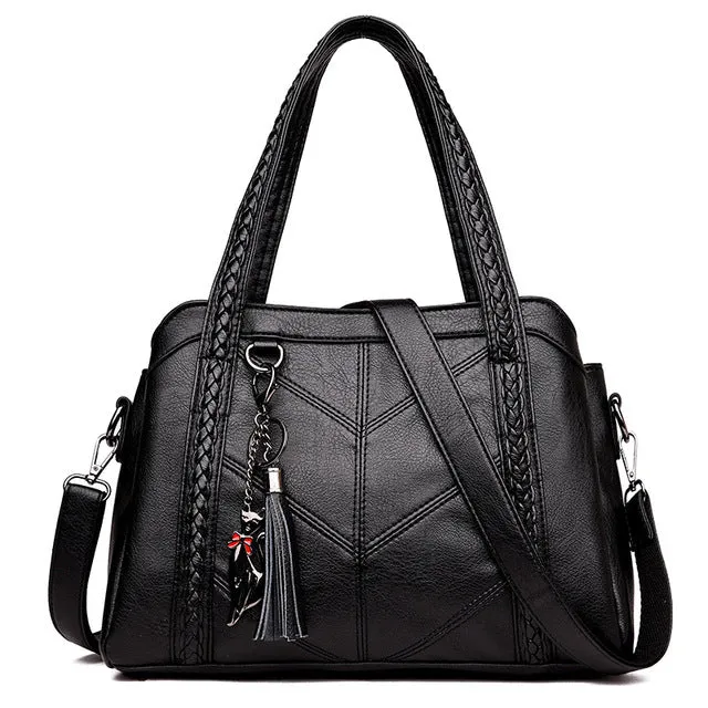 Sac à main femme en cuir véritable, sacs fourre-tout à franges, sacs à épaule de luxe pour femmes, sacs en cuir pour dames, sacs à la mode pour femmes, sacs Fashion Nova 2018
