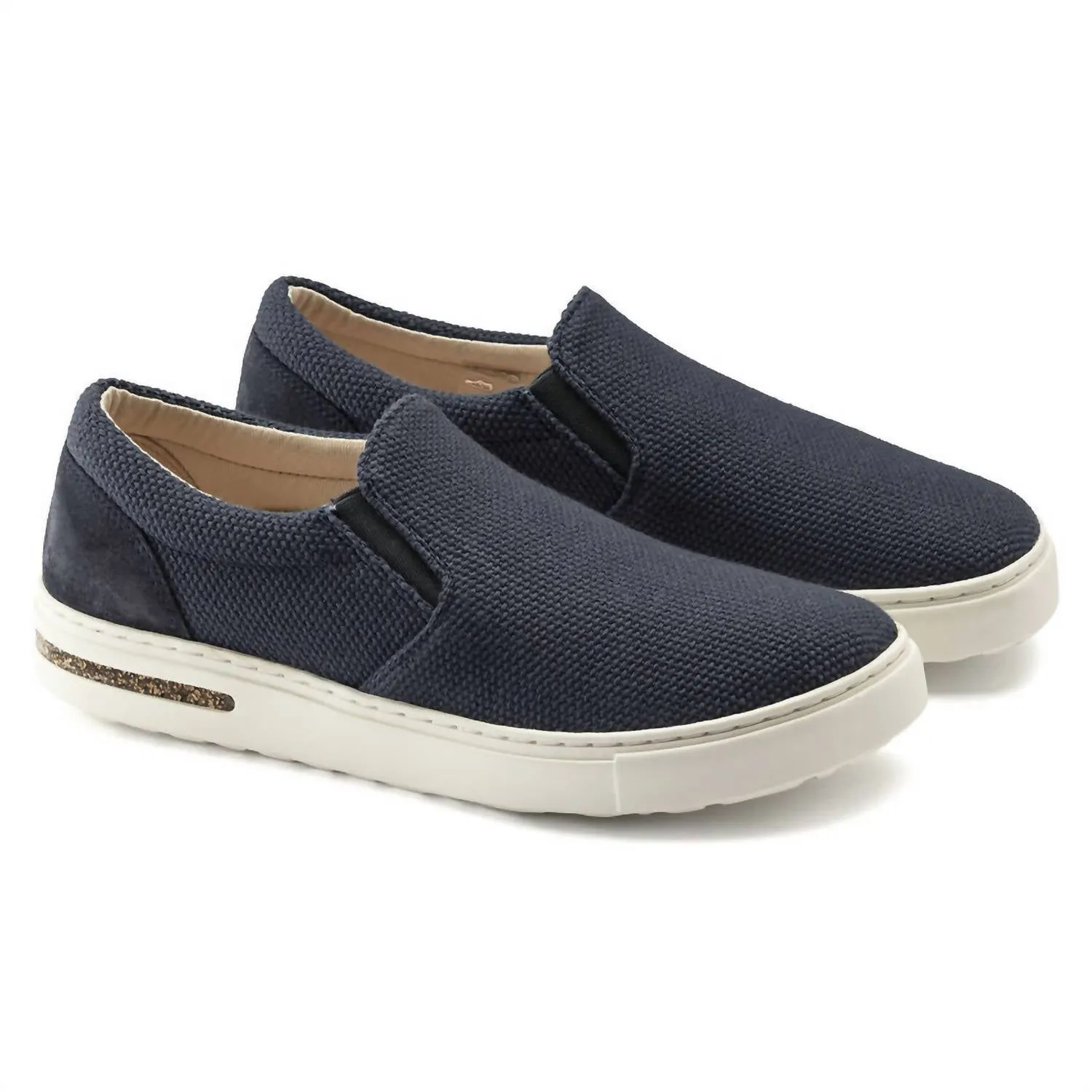 Chaussures Oswego en Toile et Suédine pour Femme en Bleu Nuit
