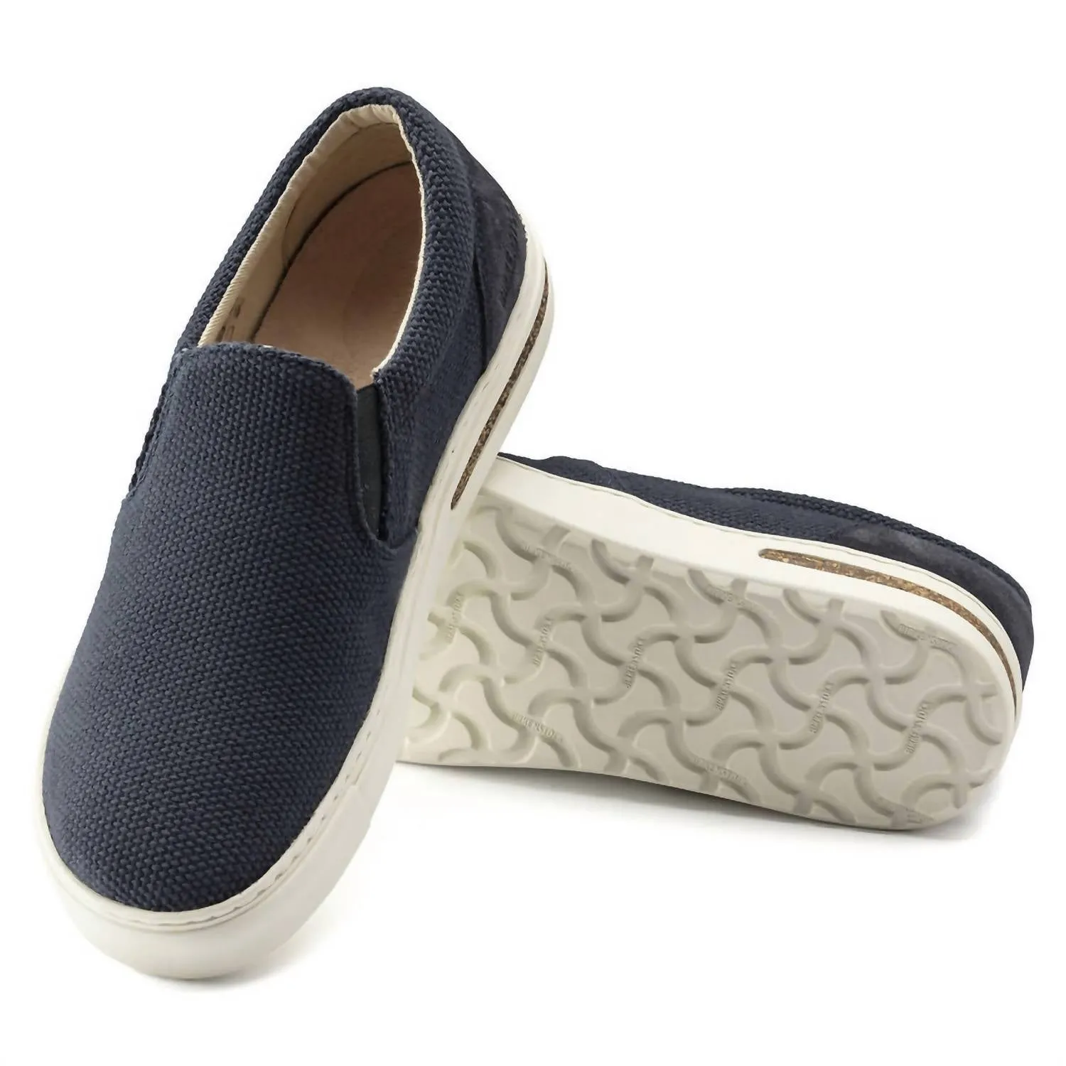 Chaussures Oswego en Toile et Suédine pour Femme en Bleu Nuit