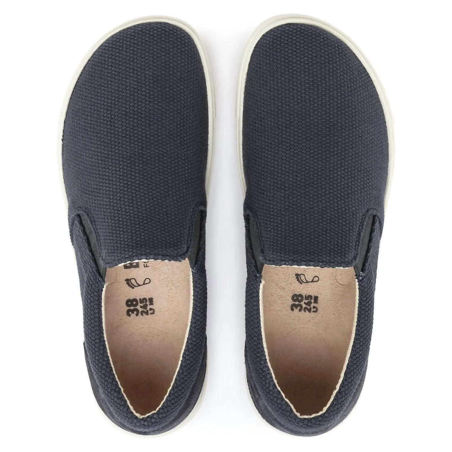 Chaussures Oswego en Toile et Suédine pour Femme en Bleu Nuit