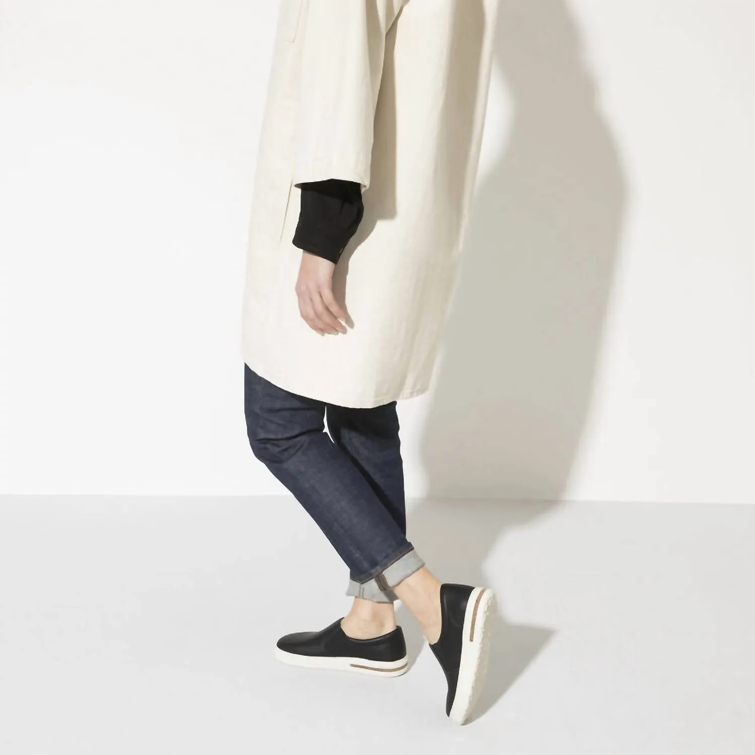 Chaussures en cuir Oswego pour femmes en noir