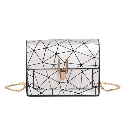 Sacs à bandoulière pour femmes 2020 nouvelle version coréenne du sac messager sac à main chaîne sauvage imprimé craquelé sauvage sac à bandoulière Fashion Nova Bags