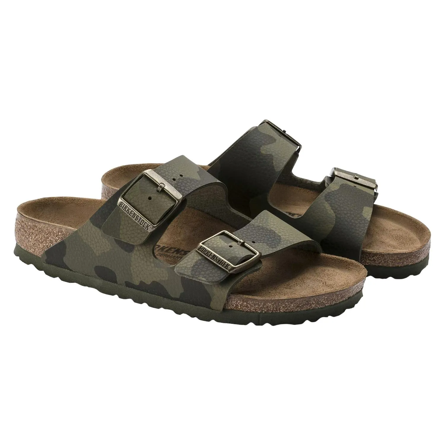 Sandale Arizona pour femme en camouflage vert désert