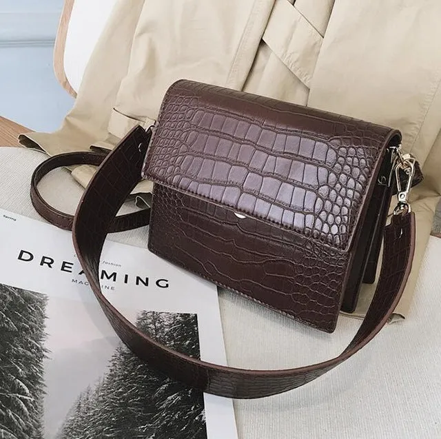 Sac à main de luxe pour femmes 2020 Nouvelle mode Haut de gamme en similicuir Sacs à main pour femmes Motif crocodile Sac bandoulière Messenger Mode Nova Bags