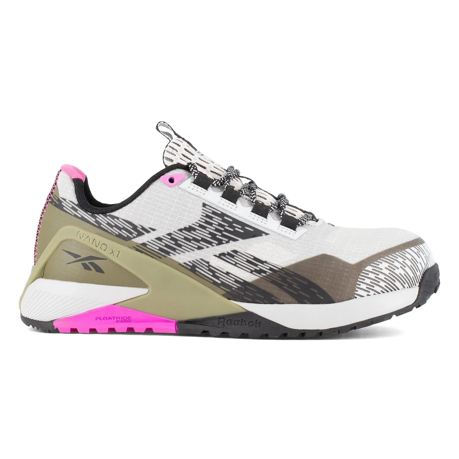 Chaussure de travail sportive à embout composite Nano X1 pour femmes Rose/Gris