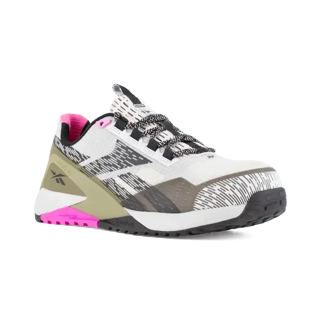 Chaussure de travail sportive à embout composite Nano X1 pour femmes Rose/Gris