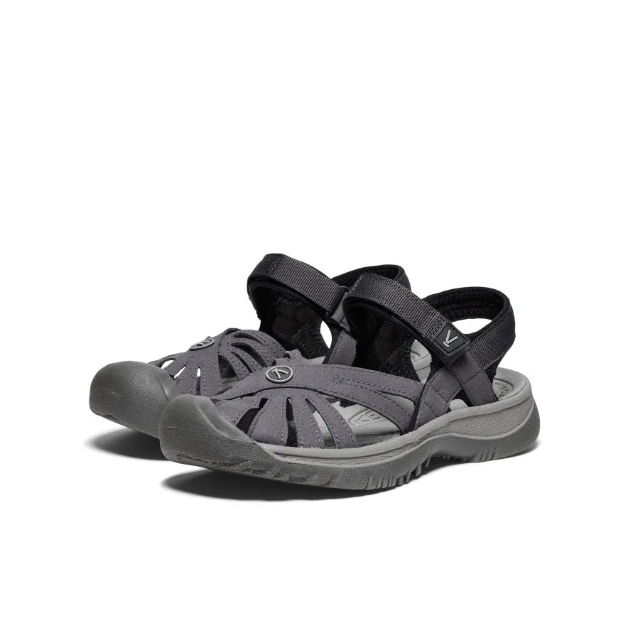 Sandale Rose pour Femme | Aimant/Noir