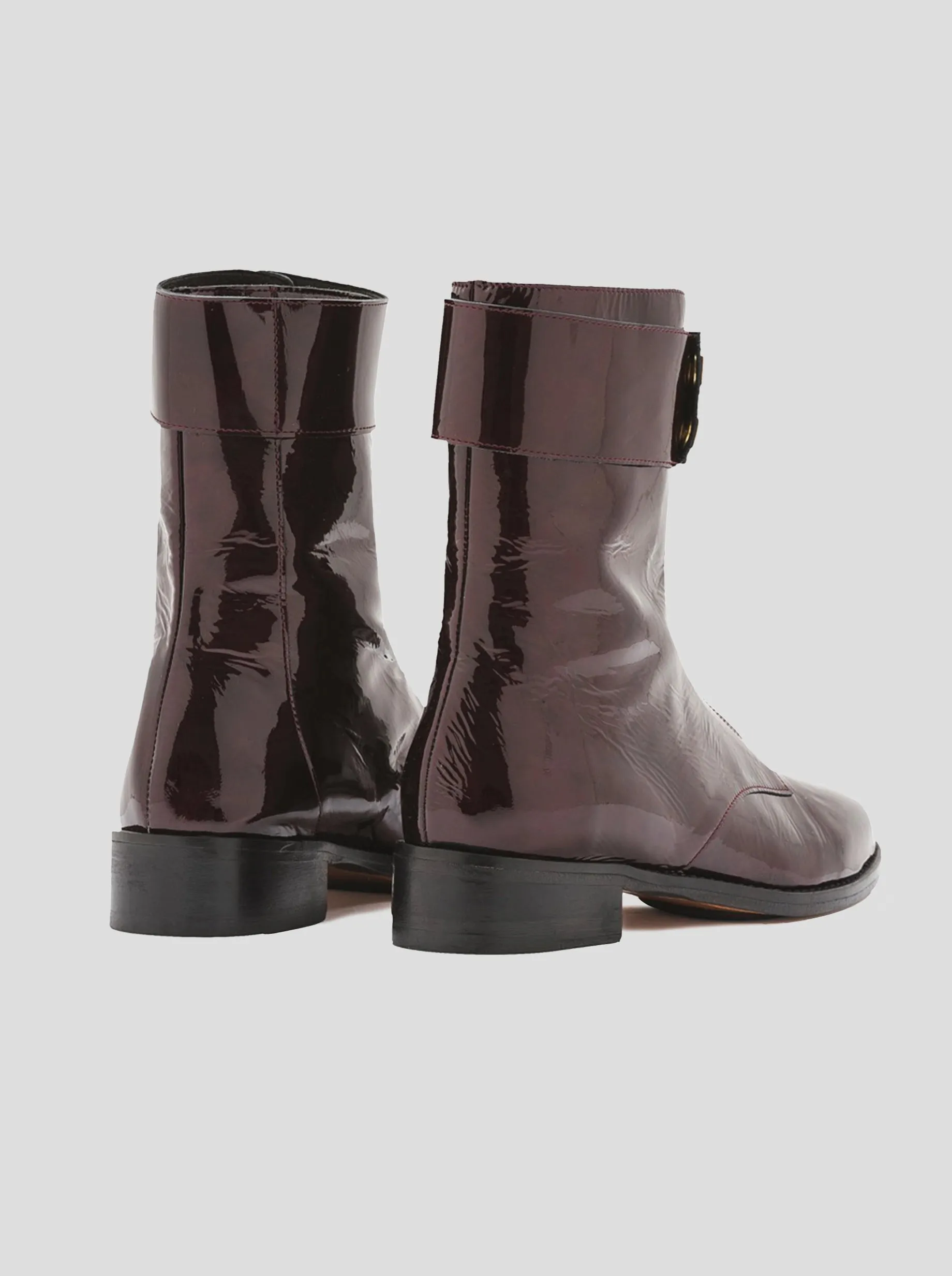 Bottes Woodstock Rangers en cuir bordeaux