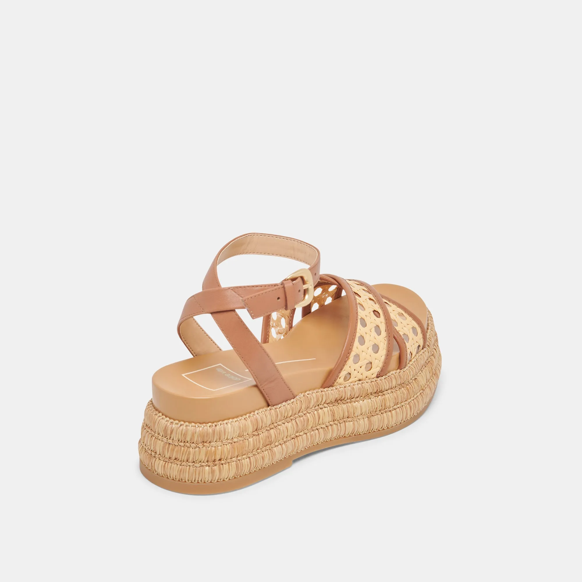 SANDALES WRILEY EN RAFFIA TISSÉ SADDLE