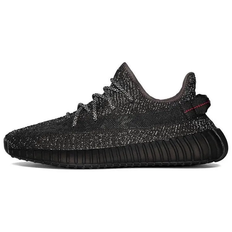 Yeezy Boost 350 V2 Réfléchissant Noir Noir Chaussures de Sport Adidas