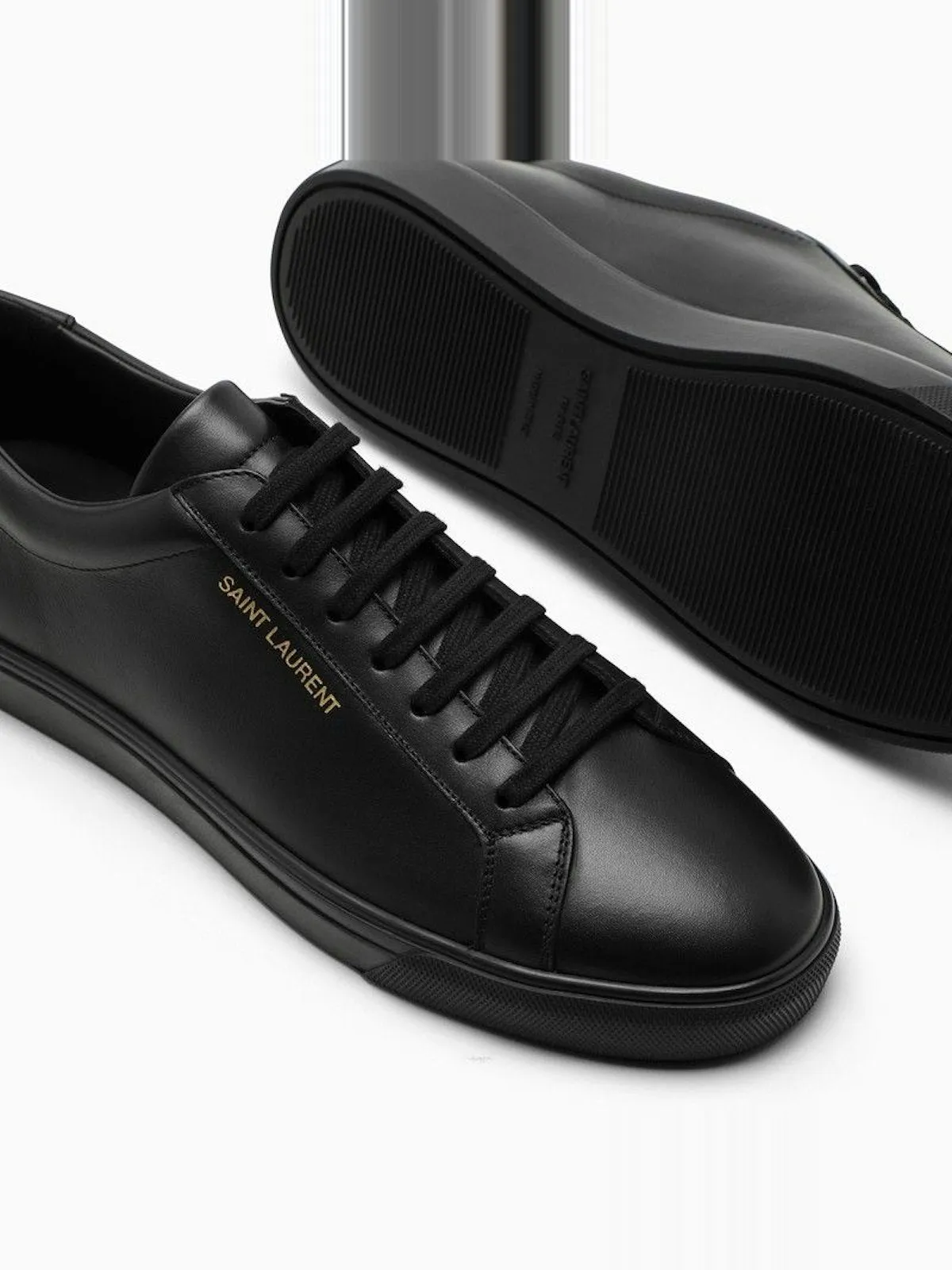 Sacs Ysl ET BASKETS ANDY À TIGE BASSE EN CUIR NOIR