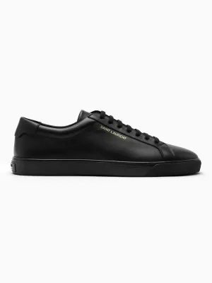 Ysl Bags ANDY LOW-TOP SNEAKERS IN BLACK LEATHER