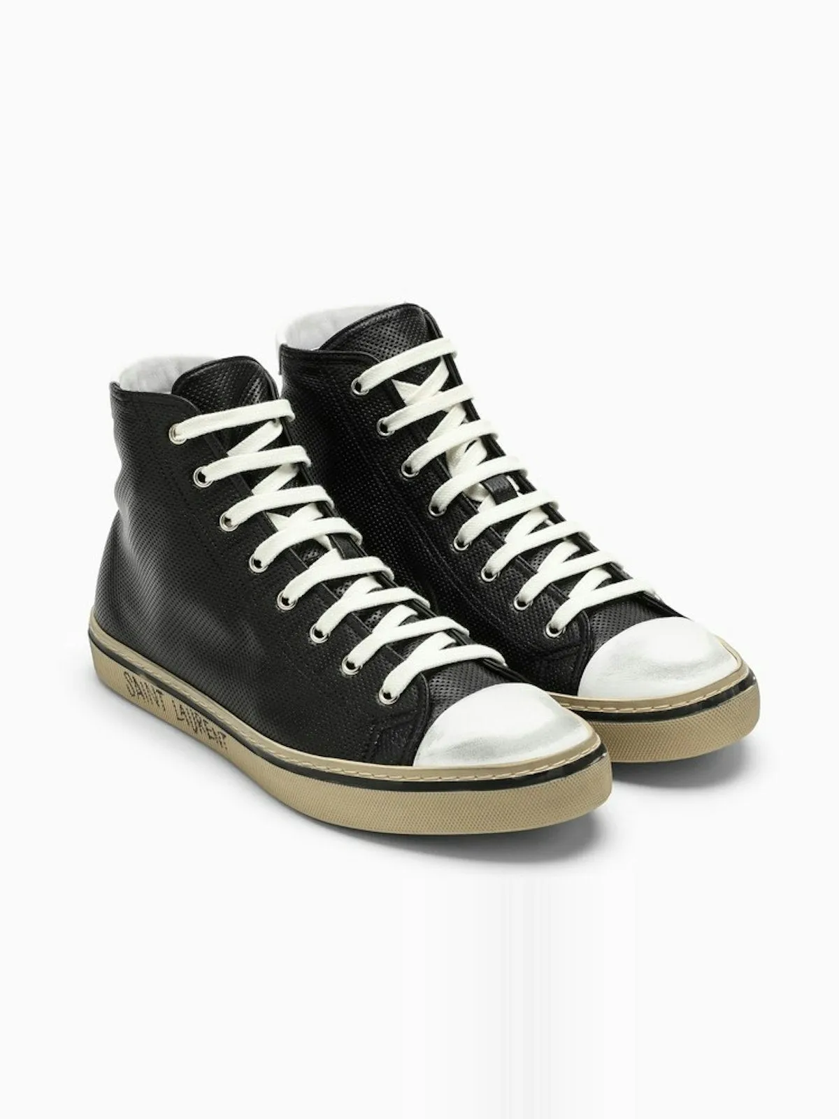 Ysl Sacs TRAINER HAUT EN CUIR NOIR