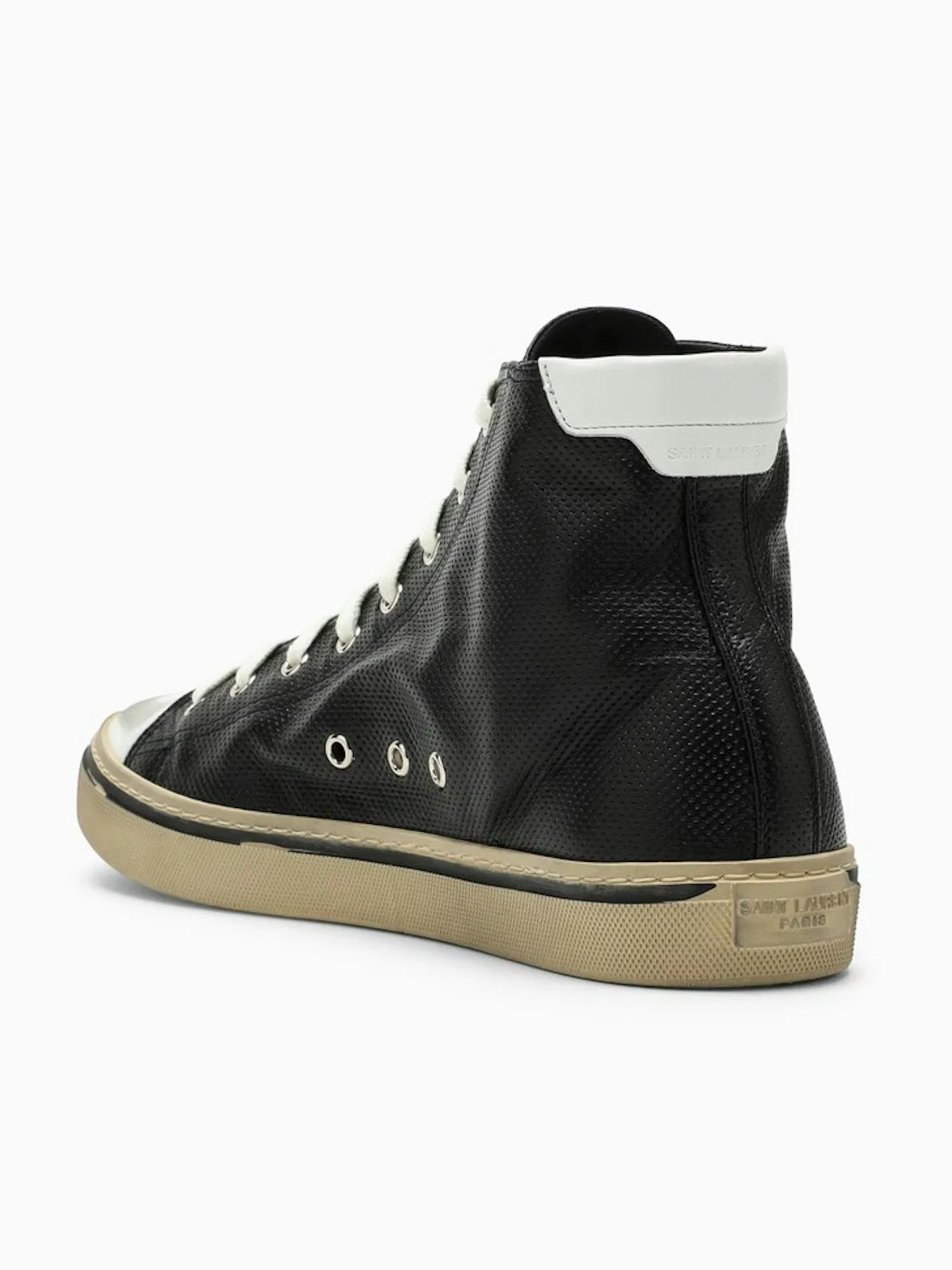 Ysl Sacs TRAINER HAUT EN CUIR NOIR