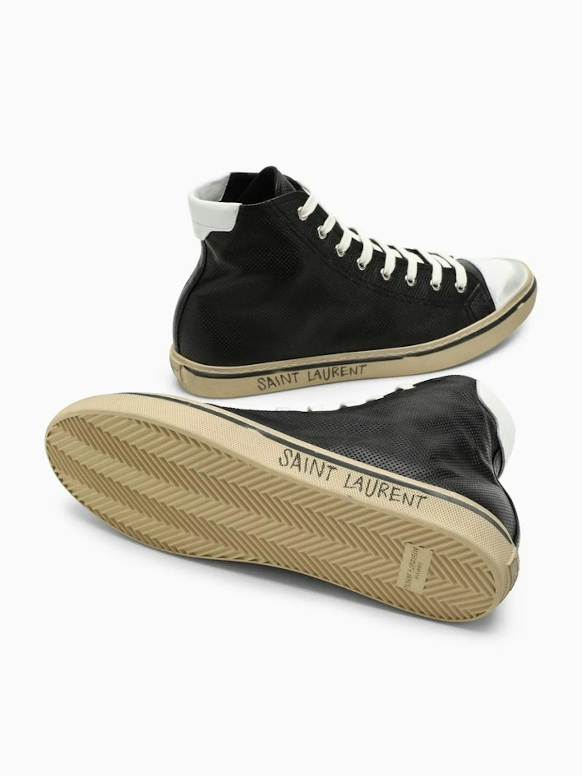 Ysl Sacs TRAINER HAUT EN CUIR NOIR
