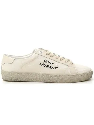Ysl Bags COURT SL/06 FABRIC LOW-TOP SNEAKERS