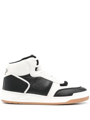 Ysl Bags LEATHER HIGH-TOP SNEAKERS