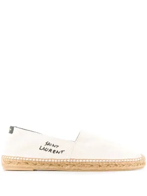 Ysl Bags LOGO EMBROIDERED ESPADRILLES