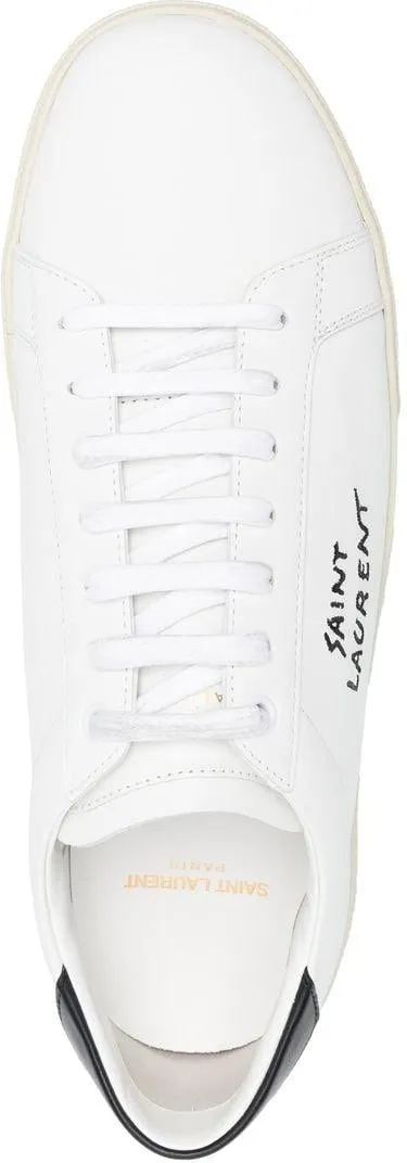Baskets basses YSL avec logo brodé
