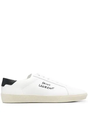 Ysl Bags LOGO PRINT LOW TOP SNEAKERS