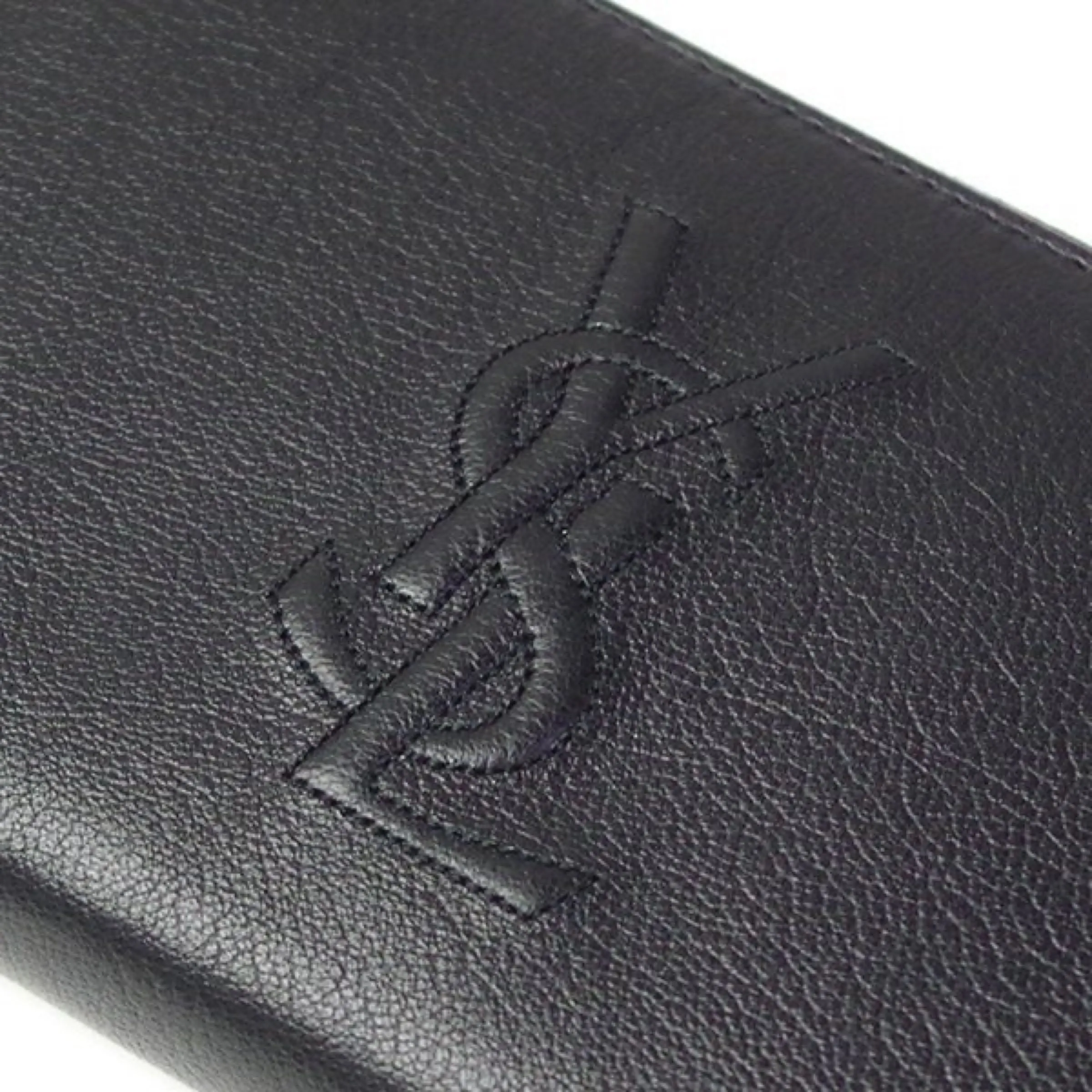Ysl Sacs Saint Laurent Noir Portefeuille en Cuir Belle De Jour à Fermeture Éclair 568995