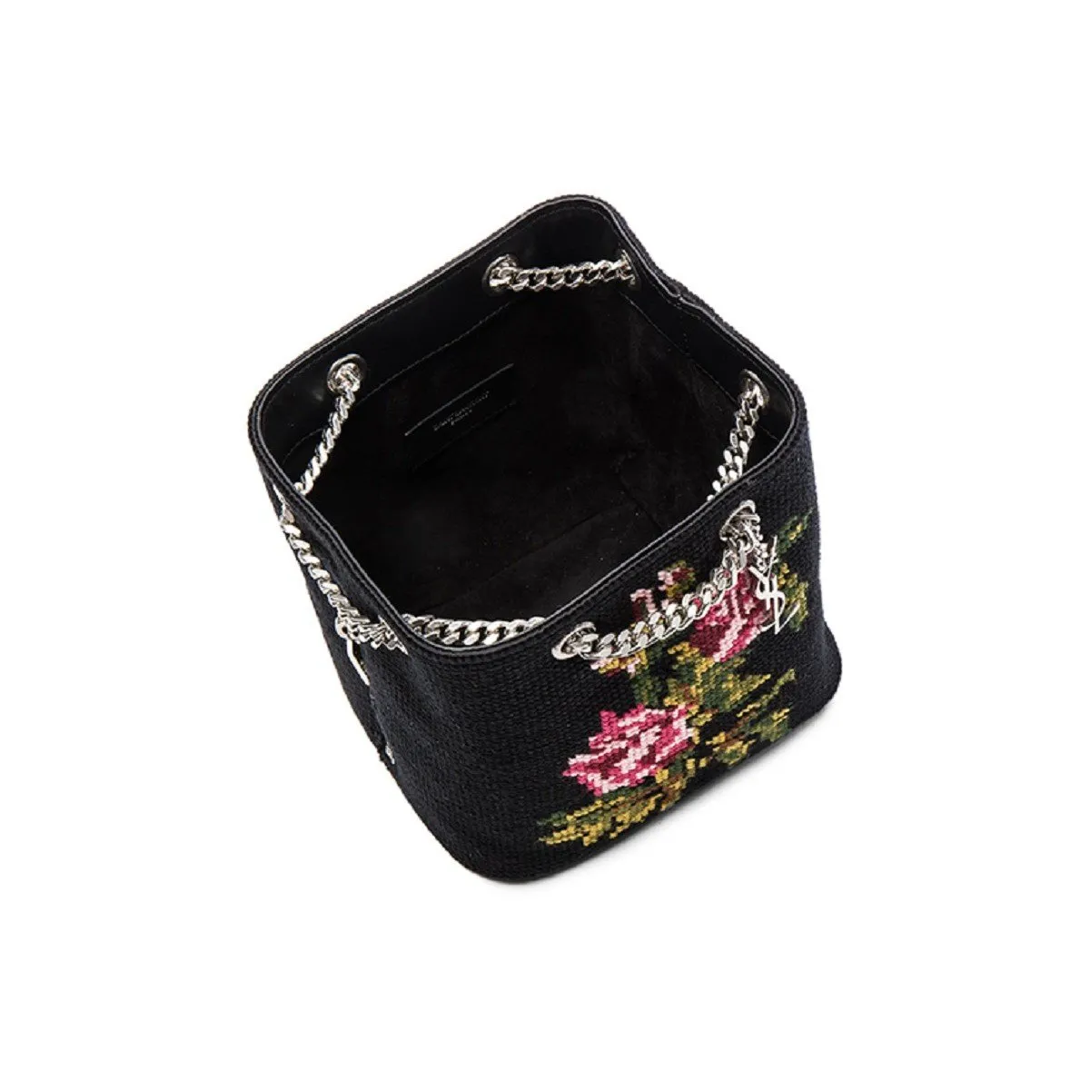 Sacs Ysl Saint Laurent Emmanuelle Seau Grunge Rose Point de Croix 425068