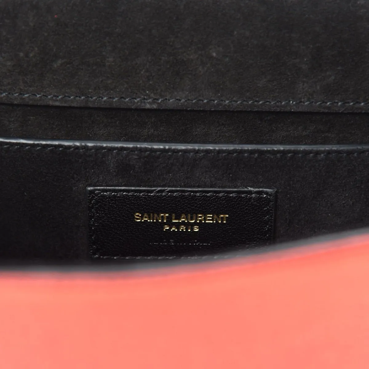 Ysl Sacs Saint Laurent Kate Monogramme Cuir Métallisé Rouge Sac Bandoulière 469390