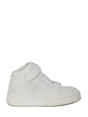 Ysl Bags Saint Laurent logo-lettering Leather Sneakers