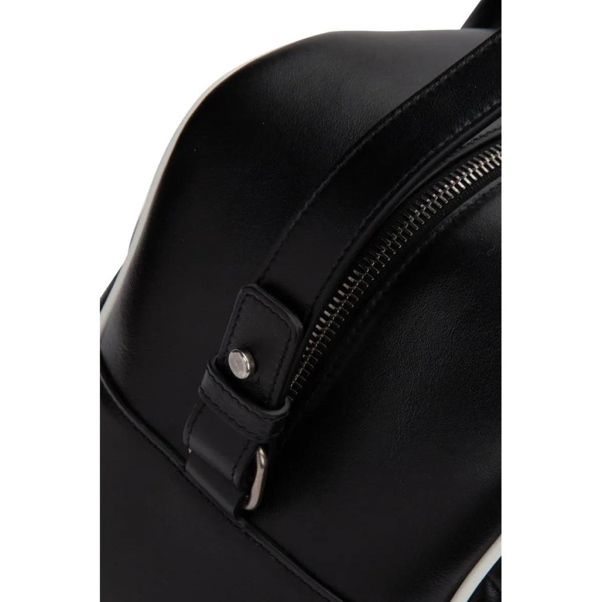 Sac Ysl Saint Laurent Miles Logo en Cuir de Veau Noir Duffel Bowling 525145